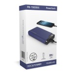 Batería externa realpower pb-15000c azul medianoche, usb c