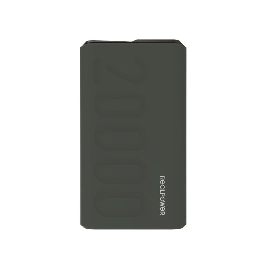 Batería externa realpower pb-20000 pd + midnight green