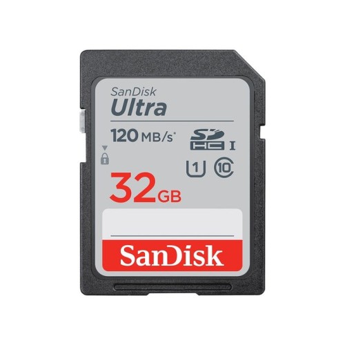 Tarjeta de memoria sandisk ultra 32gb sd hc uhs-i sdxc clase 10 120mbs