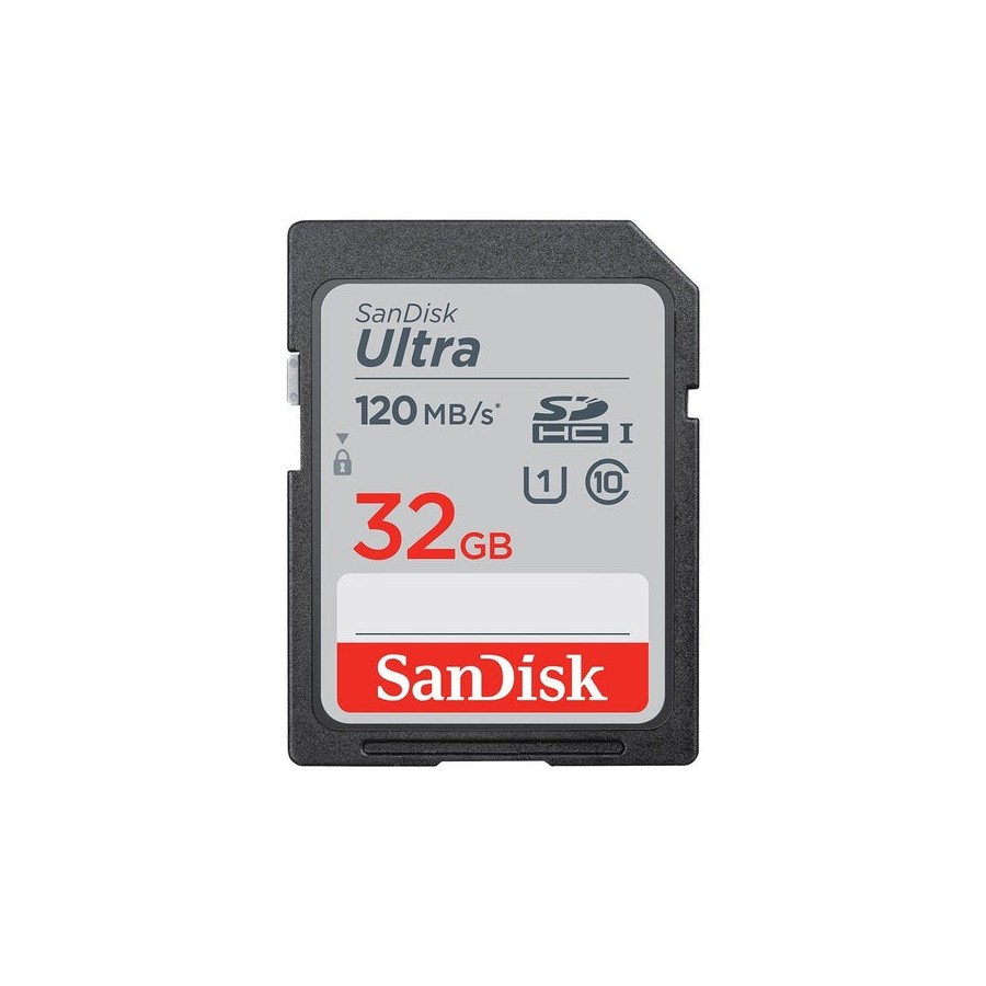 Tarjeta de memoria sandisk ultra 32gb sd hc uhs-i sdxc clase 10 120mbs