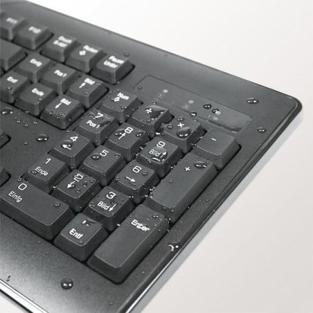 Logilink (aleman) teclado y raton inalambrico wl black de 1000dpi combo