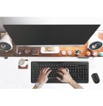 Logilink (aleman) teclado y raton inalambrico wl black de 1000dpi combo