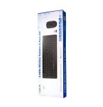 Logilink (aleman) teclado y raton inalambrico wl black de 1000dpi combo