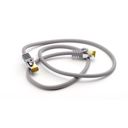 Goobay cable de red rj-45 cat7 1m  s/ftp (s-stp) gris