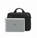 Coolbox maletin portatil 15.6" negro con asa y correa, impermeable