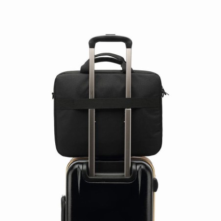 Coolbox maletin portatil 15.6" negro con asa y correa, impermeable