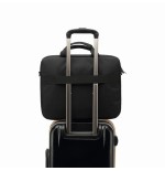 Coolbox maletin portatil 15.6" negro con asa y correa, impermeable