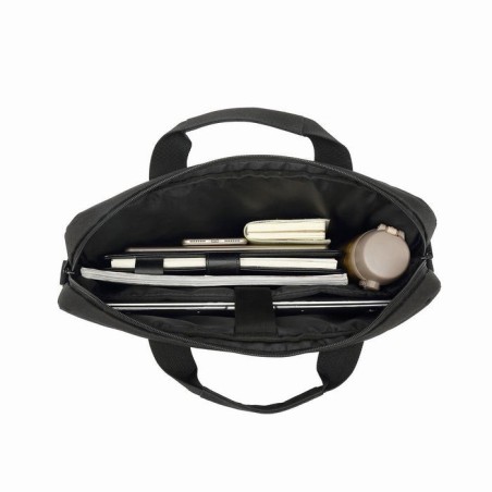 Coolbox maletin portatil 15.6" negro con asa y correa, impermeable