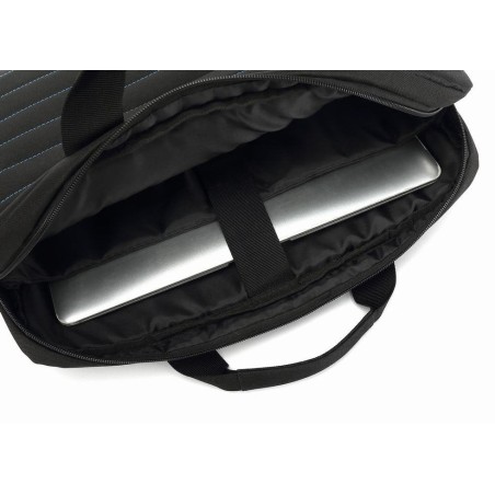 Coolbox maletin portatil 15.6" negro con asa y correa, impermeable