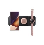 Samsung cargador qi wireless trio negro