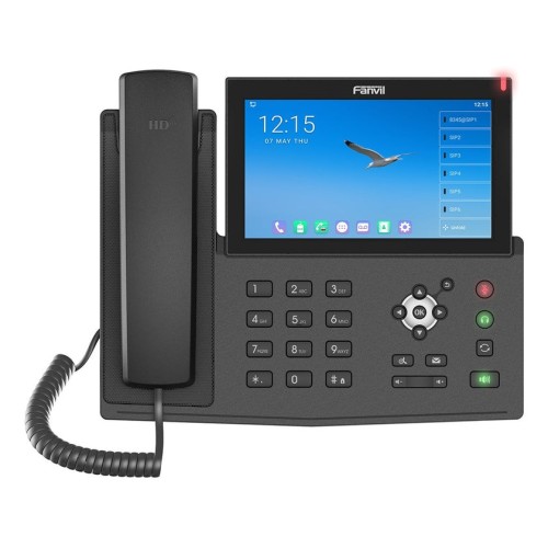 Teléfono ip fanvil x7a negro