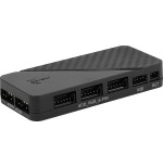 Pack 3 ventiladores aerocool mirage 12 argb pro 12cm + h66f hub + mando a distancia