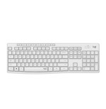 Teclado inglés + ratón logitech mk295 rf inalámbrico qwerty blanco