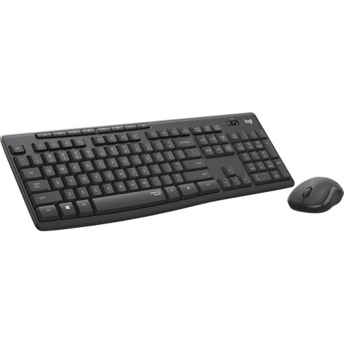 Teclado ingles + ratón logitech mk295 usb qwerty internacional ee.uu. grafito