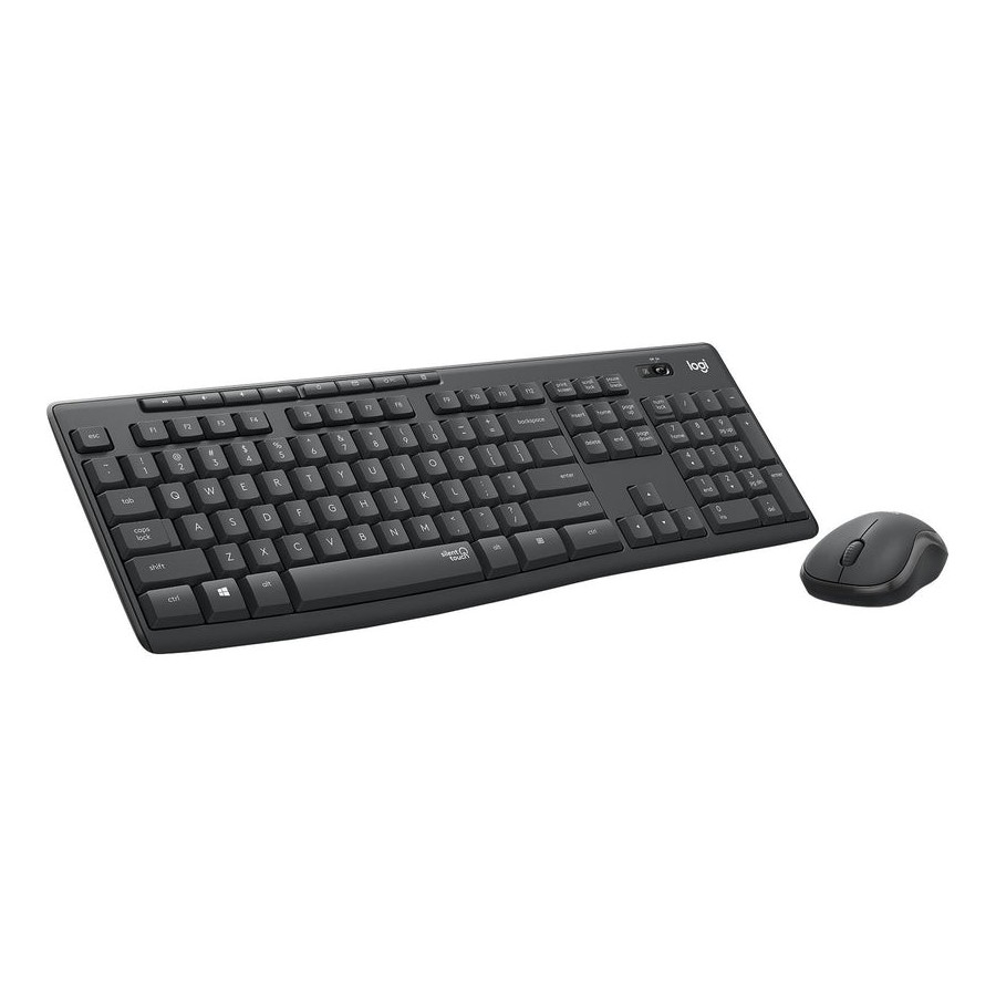 Teclado ingles + ratón logitech mk295 usb qwerty internacional ee.uu. grafito