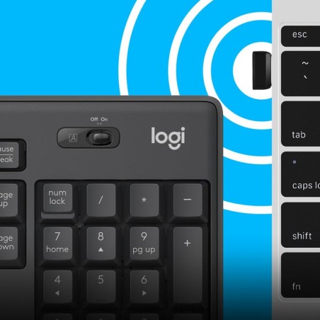 Teclado ingles + ratón logitech mk295 usb qwerty internacional ee.uu. grafito