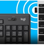 Teclado ingles + ratón logitech mk295 usb qwerty internacional ee.uu. grafito