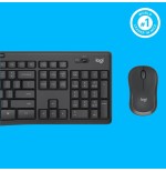 Teclado ingles + ratón logitech mk295 usb qwerty internacional ee.uu. grafito