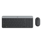 Teclado español + ratón logitech mk470 usb qwerty grafito 920-009198