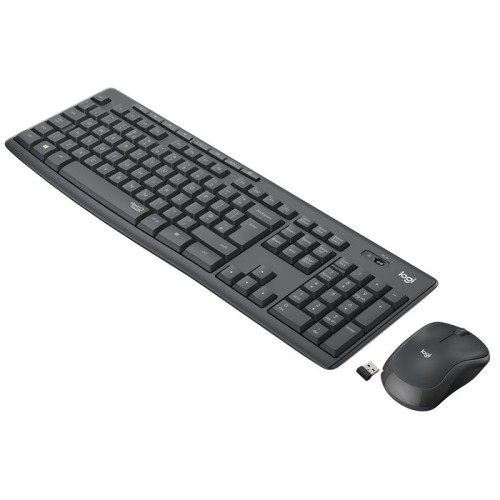 Teclado (italiano) + raton mk295 silent wireless combo graphite ita