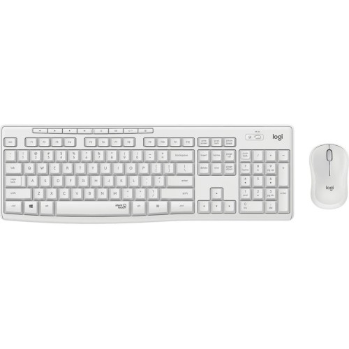 Teclado (aleman) + raton logitech wireless combo mk295 (920-009819) offwhite