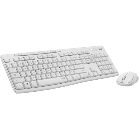 Teclado (aleman) + raton logitech wireless combo mk295 (920-009819) offwhite