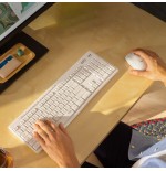 Logitech teclado (suizo) + raton mk295 silent combo rf inalámbrico qwertz blanco