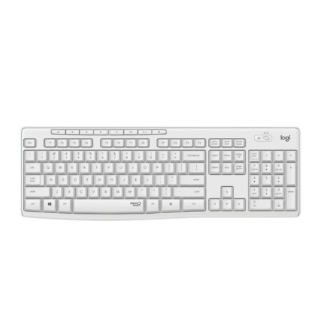 Logitech teclado (suizo) + raton mk295 silent combo rf inalámbrico qwertz blanco
