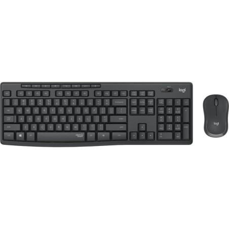 Teclado nórdico logitech mk295 silent wireless combo ratón incluido usb qwerty grafito