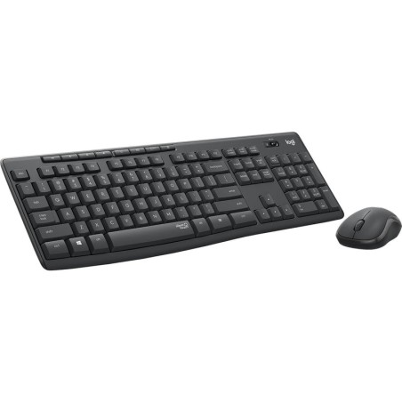 Teclado nórdico logitech mk295 silent wireless combo ratón incluido usb qwerty grafito