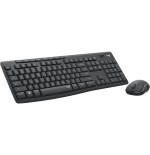 Teclado inglés logitech mk295 silent wireless combo ratón incluido usb qwerty grafito