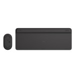 Teclado español + ratón logitech mk470 usb qwerty grafito 920-009198