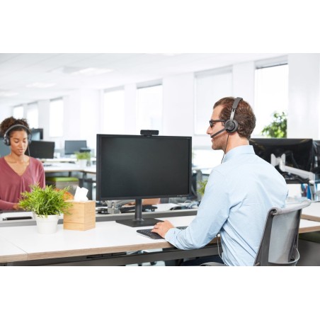 Logitech pack personal de colaboracion con video webcam c925e fullhd 1080p + auriculares  uc zone wired - color negro