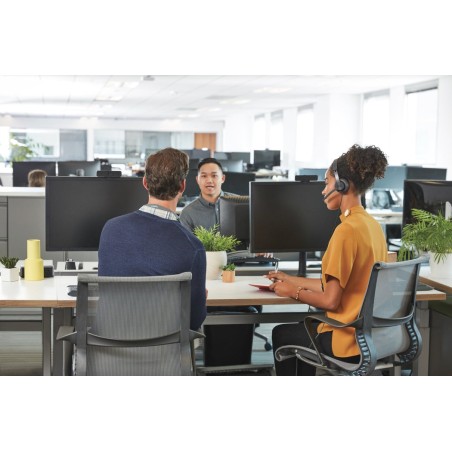 Logitech pack personal de colaboracion con video webcam c925e fullhd 1080p + auriculares  uc zone wired - color negro