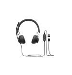 Logitech pack personal de colaboracion con video webcam c925e fullhd 1080p + auriculares  uc zone wired - color negro