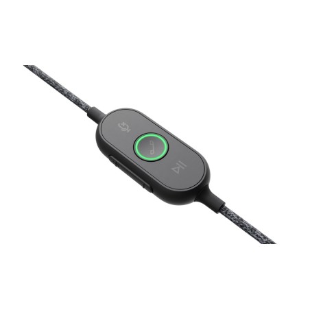 Logitech pack personal de colaboracion con video webcam c925e fullhd 1080p + auriculares  uc zone wired - color negro