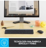 Teclado español + ratón logitech mk470 usb qwerty grafito 920-009198