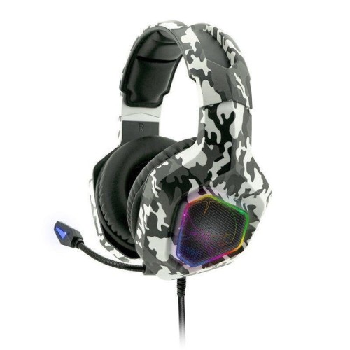 Auriculares gaming con micrófono spirit of gamer elite-h50 jack 3.5 camuflaje ártico