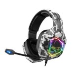 Auriculares gaming con micrófono spirit of gamer elite-h50 jack 3.5 camuflaje ártico