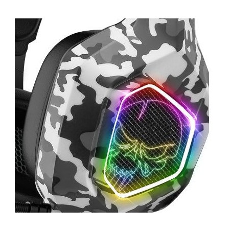 Auriculares gaming con micrófono spirit of gamer elite-h50 jack 3.5 camuflaje ártico