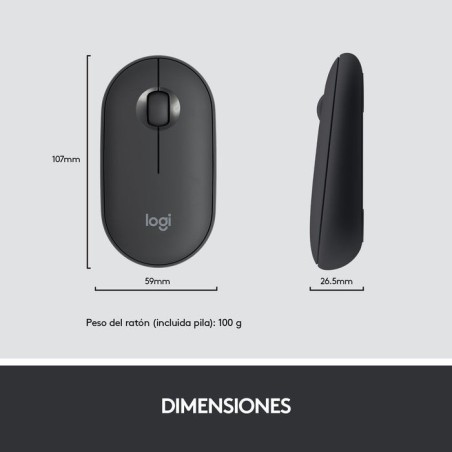 Teclado español + ratón logitech mk470 usb qwerty grafito 920-009198
