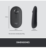 Teclado español + ratón logitech mk470 usb qwerty grafito 920-009198