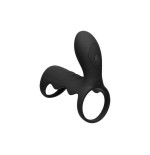 Jaula para el pene con vibración y control remoto negro