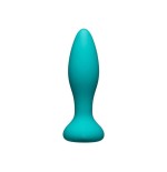 Plug anal con vibración y rotación rimmer experienced turquesa