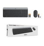 Teclado español + ratón logitech mk470 usb qwerty grafito 920-009198