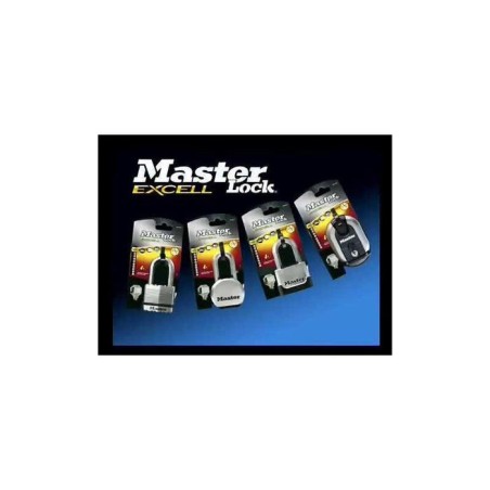 Master lock 56mm wide excell zinc body padlock with 38mm long shackle, set-your-own combination