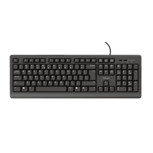 Teclado español trust primo usb teclas silenciosas negro 23883