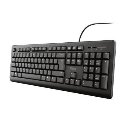 Teclado español trust primo usb teclas silenciosas negro 23883