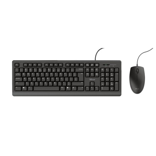 Trust primo teclado ratón incluido usb qwerty español negro