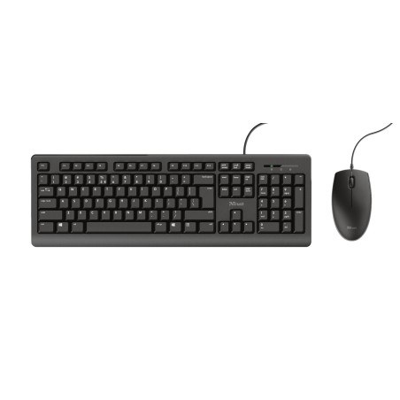 Trust primo teclado ratón incluido usb qwerty español negro
